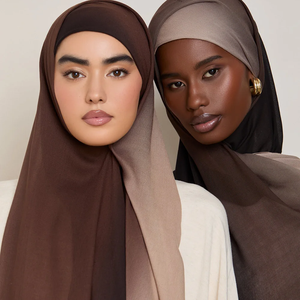 Elegante Pañuelo Modal Tejido Transpirable con Estampado Floral Personalizado, Hijab con Estampado Digital para Mujeres Musulmanas - Product Image 6