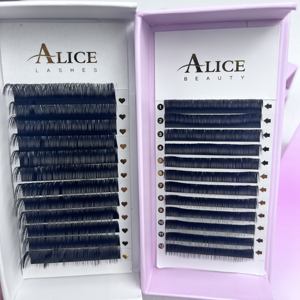 अलसी हस्तनिर्मित कश्मीरी व्यक्तिगत पलक एक्सटेंशन अनुकूलित सीसी कर्ल ट्रे मिश्रित लंबाई वाली लैश एक्सटेंशन आपूर्ति थोक - Product Image 4