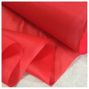Tafetán de poliéster brillante rojo intenso, satén resistente a las arrugas para decoración de bodas, forro de prendas, chaleco salvavidas - Product Image 2