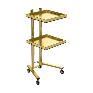 Modern Foldable Stainless Steel Barber Shop Tool Cabinet Beauty Salon <strong>Cart</strong> with 4 Wheels - Product Image 2