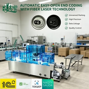 Machine de marquage laser pour l'industrie alimentaire avec couvercle à ouverture facile, tri intelligent des codes, données en temps réel GS1 et système de traçabilité stable - Product Image 1