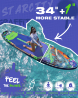 Planche de paddle gonflable ultra stable 11'6"x35"x6'' pour SUP et surf, prix de gros usine