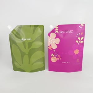 บรรจุภัณฑ์อลูมิเนียมพิมพ์ลายตามสั่ง สำหรับของเหลว ขนาด 1 ลิตร แชมพู 7.8 ออนซ์  แบบเติมได้พร้อมจุก - Product Image 4