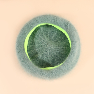 Nouvelle mode béret en fourrure de lapin pour femmes couleur unie mignon et chaud plage activités de plein air en automne printemps hiver Boina chapeaux - Product Image 6