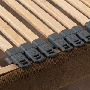 <span class=keywords><strong>Cama</strong></span> de listón eléctrica con <span class=keywords><strong>motor</strong></span> Okin de abedul libre de cero Control por cable inteligente moderno con cabecero desmontable - Product Image 5