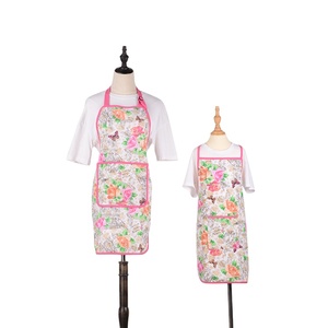 Juego de <span class=keywords><strong>Delantales</strong></span> <span class=keywords><strong>Personalizados</strong></span> de Estilo Vintage Francés con Estampado Floral para Madre e Hija, <span class=keywords><strong>Delantales</strong></span> de Cocina de Lona de Algodón con Bolsillos - Product Image 6