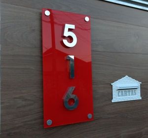 Brandnewsign biển số kim loại rỗng biển Địa chỉ nhà biển số phòng trong nhà biển báo Acrylic 3D trong nhà - Product Image 6