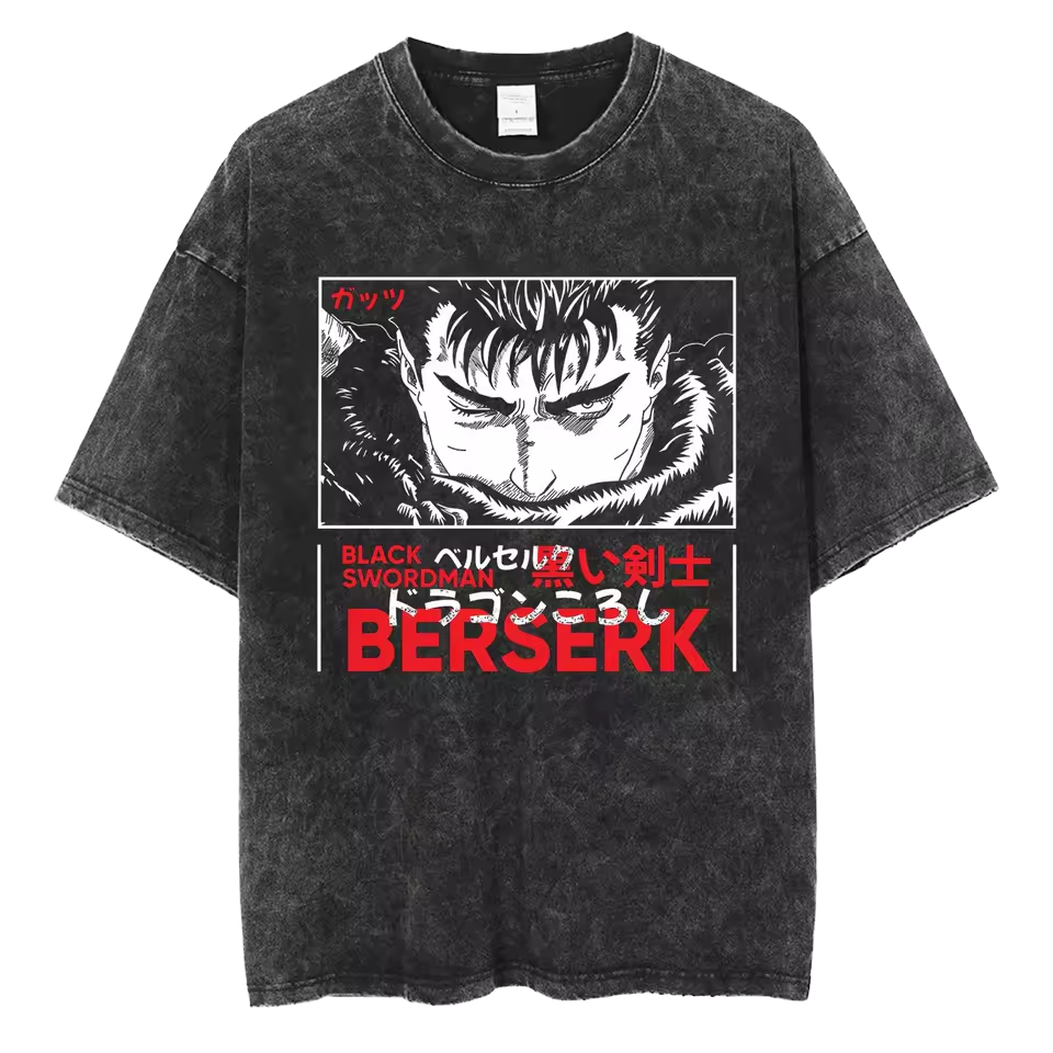 Berserk Anime Shirt Guts Kentaro Miura Shirt Manga Männer
