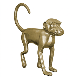 11D X 41W X 45H Handmade Eco-Friendly Aluminium Monkey Sculpture Modern Animal Figure Art <b>Decor</b> for Living Room Tabletop Display - Product Image 1