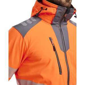 BLAKLADER - 449125135396XL Chaqueta Softshell Hi-Vis Naranja/Gris medio-EAN 7330509767863 ROPA DE TRABAJO DE LA HI-VIS - Product Image 4