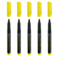 Stylo à encre invisible pour enfants avec lampe UV LED, pointe oblique/plate, marqueur non toxique pour jeux d'espionnage
