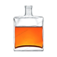 Bouteille de whisky de luxe 500 ml 700 ml, emballage en verre, fabricant OEM pour le bourbon