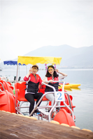 Tricycle aquatique à trois grandes roues, pédalo, sports nautiques, bateau à pédales, tricycle, vélo, bateau gonflable pour vélo à domicile