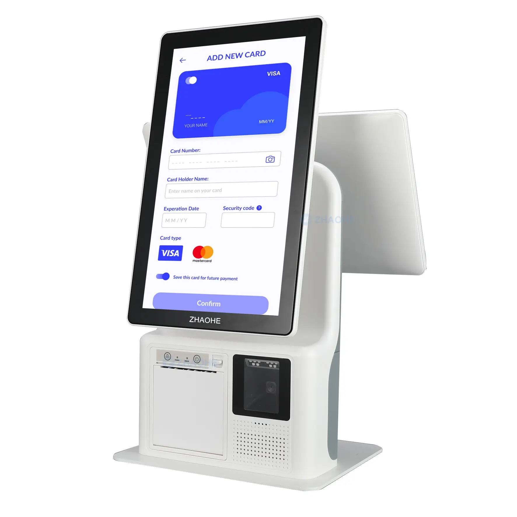 Máquina de pagamento dispensador de bilhete, 15.8 polegadas, android ou windows, sistema de gerenciamento de queixa, tela sensível ao toque