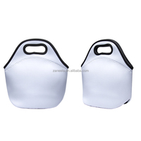 Sac à lunch personnalisé par sublimation Sac fourre-tout en néoprène blanc uni