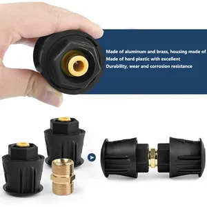 Pieza de limpieza de lavadora de alta presión Car Wash M22 Adaptador de ajuste rápido para <span class=keywords><strong>pistola</strong></span> Karchers y conexión de manguera de lavadora eléctrica - Product Image 5