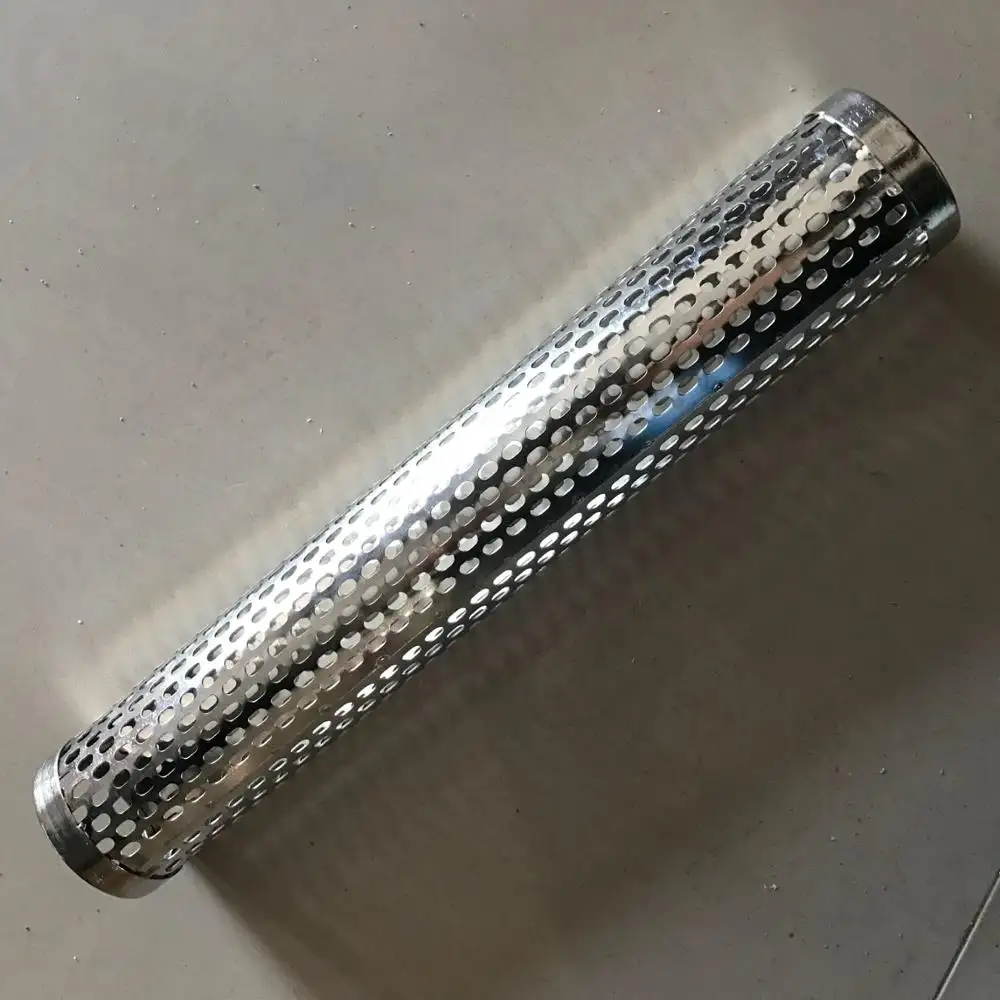 Round 25mm Micro Filter Stainless Steel Exhaust Perforated Metal Tube
