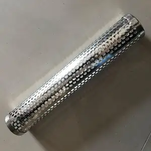 Tubo metallico perforato di scarico in acciaio inossidabile con Micro filtro rotondo da 25mm