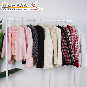 KungFu KingAAA Chaqueta Corta Usada al por Mayor para Mujer, Abrigo Corto de Tweed Vintage, Chaqueta Clásica con Botones, Prenda Exterior Retro Elegante para Mujer - Product Image 4