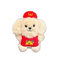 Pendentif en peluche de la série Chiot de dessin animé, Chiot Chef, porte-clés de sac, poupées, petit cadeau, porte-clés en peluche de chien mignon et exquis