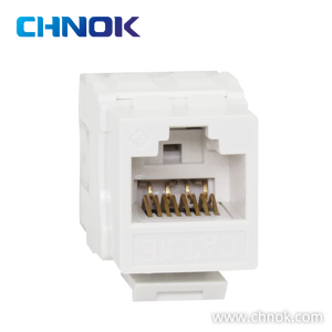 Mô-đun kết nối mạng RJ45 Cat6 Cat5e 6P4C 90 độ, đầu nối Keystone Jack UTP, bộ ghép nối bảng mạng DP-KJ-8037, mạ vàng - Product Image 2