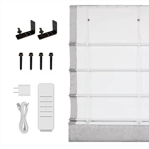 Roman <b>Shades</b> Blinds Motorized Blackout <b>Window</b> Customized Roman Blind <b>Shades</b> - Product Image 2