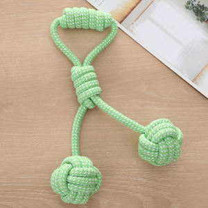 Çin üretici yüksek kaliteli yeni çevre dostu düğüm evcil etkileşimli el Polyester pamuk köpek çiğneme oyuncakları - Product Image 5