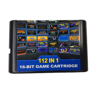 Cartouche de jeu 112-en-1 16 bits 1 Go de mémoire pour console SEGA Mega Drive Genesis