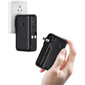 جديد أزياء 2024 تيار متناوب pd22.5w باور بانك 22.5w pd 15000mah 20000mah باور بانك بكابلات مدمجة - Product Image 6