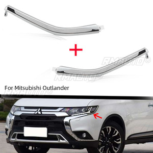 Moldura Cromada para Parachoques Delantero, Inferior, Media y Superior, Izquierda y Derecha, con Luz Antiniebla para Mitsubishi Outlander Sport RVR ASX 2016-2020 - Product Image 4