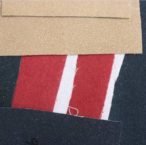 Metallizzato come artificiale PVC legato floccato in pelle di floccaggio scarpe a grana animale floccato in pelle di sughero vegana riciclata - Product Image 1