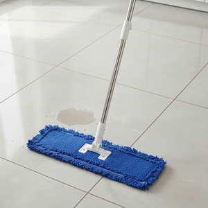 Gizmop Mopa Acrílica de 60 cm con Tela de Microfibra, Palo de Acero Inoxidable, Cabezal Rectangular de Rápida Absorción, Autoescurrible y Antibacteriana - Product Image 3