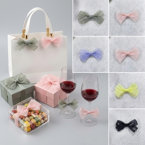 Lazo <span class=keywords><strong>de</strong></span> Chifón con Mariposa Personalizado al por Mayor para Bolsas <span class=keywords><strong>de</strong></span> Regalo, <span class=keywords><strong>Cajas</strong></span> <span class=keywords><strong>de</strong></span> Dulces, Copas <span class=keywords><strong>de</strong></span> Vino, Bodas, Navidad, Hanukkah - Product Image 2
