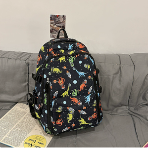 Large Capacity Lightweight Water Resistant Polyester Backpack Boys New Trendy <strong>Cool</strong> Printed Cross-Border Design <strong>College</strong> <strong>Students</strong> - Product Image 2