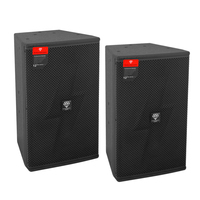 Système audio professionnel avec haut-parleur de 12 pouces, 1200 W, en bois contreplaqué, pour KTV, karaoké, DJ, système sonore pour KTV, club, église