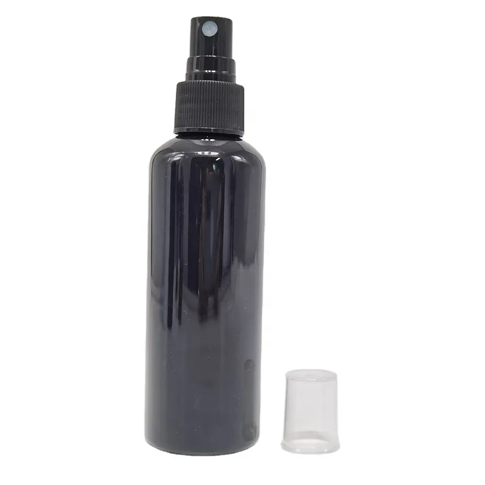 Garrafa spray de névoa para pet, garrafa preta lisa para animais de estimação 100ml e 3oz, pulverizador de névoa manual de 20 410