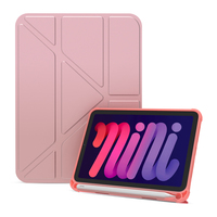 Étui de protection pliable en forme de Y pour tablette iPad2/3/4/5, coque demi-pliée multi-positions, mini 6/7, anti-chute avec emplacement pour stylet, étui en cuir