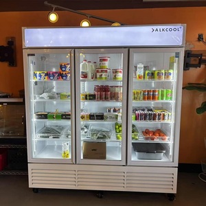 Réfrigérateur commercial certifié ETL pour boissons, 28 pieds cubes, vitrine réfrigérée, porte en <span class=keywords><strong>verre</strong></span>, refroidisseur vertical, éclairage LED frontal - Product Image 2