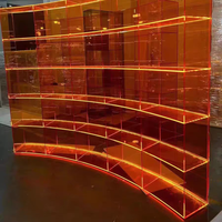 Vitrines et étagères en acrylique de qualité sur mesure avec led pour l'affichage en salle d'exposition