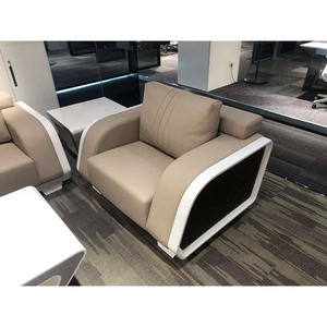 <span class=keywords><strong>Canapé</strong></span> 5 places en <span class=keywords><strong>cuir</strong></span> de haute qualité, design moderne de luxe, mobilier de réception, salon familial - Product Image 5