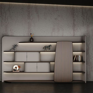 บอสหรูหราระดับไฮเอนด์สไตล์อิตาลีทันสมัยเฟอร์นิเจอร์สำนักงานสร้างสรรค์ใช้งานได้น้ำหนักเบาแผงไม้สไตล์อิตาลี - Product Image 6