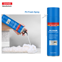 Mousse de polyuréthane SANVO Isolation en mousse Pu 960ml 500ml Pulvérisation de mousse Pu pour fenêtre et porte