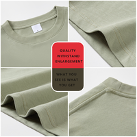 T-shirts en coton épais unis coupe ample pour hommes, personnalisables avec logo, t-shirts vierges surdimensionnés pour hommes