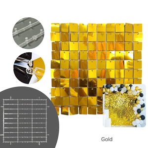 Party Decoration Gold Sequin <strong>Panels</strong> Wall Backdrop Shimmer <strong>Panels</strong> - Product Image 1