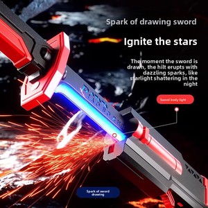 Couteau Interstellaire Sûr avec Lumière Étincelante 7 Couleurs et Laser Variable, Matériau Plastique, Effet Cool, Épée Jouet, Cadeau pour Homme et Femme - Product Image 1