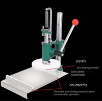 Machine commerciale de presse de pâte à pizza de main/presse manuelle d'aplatissement de pâte à pizza de main