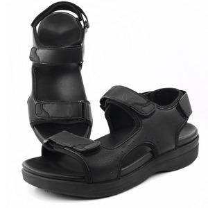 <span class=keywords><strong>Chaussures</strong></span> <span class=keywords><strong>orthopédiques</strong></span> en liège pour hommes, pour l'extérieur, décontractées, sangle noire, sandales pour diabète, tendance, personnalisées, vente en gros, - Product Image 3