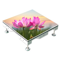 Système de contrôle interactif P10, piste de danse LED super fine avec système automatique interactif