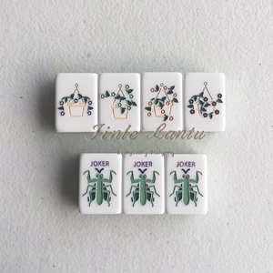 Fichas de Mahjong Americanas de Acrílico Verde, Modernas y de Lujo, Grabadas, de 3 Capas, 32 mm, Duraderas, Ecológicas y Plegables - Product Image 5