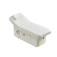 Table de massage électrique chauffante avec armoire intégrée, chaise de beauté électrique pour salon, lit de spa facial, lit de massage – Offre Spéciale